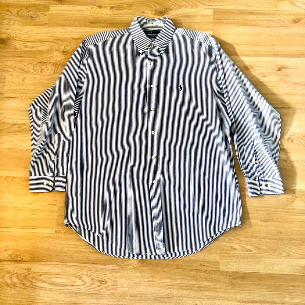 Ralph Lauren Men’s pin striped button down shirt